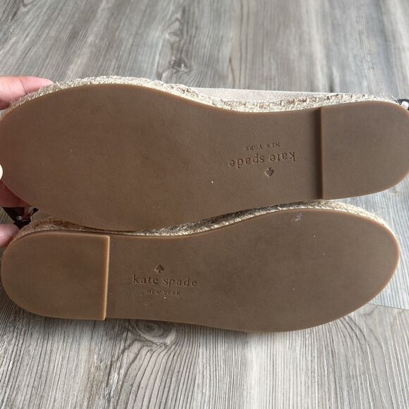 Kate Spade Grayson Beige Suede  Espadrilles Size 7 - Picture 10 of 14